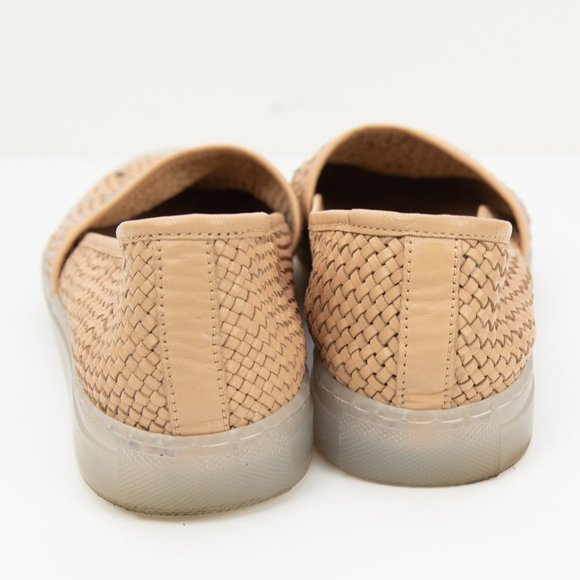 Free People Santorini Woven Sneaker Leather Slide Slip-On Shoes Tan Size 41 - Picture 3 of 7